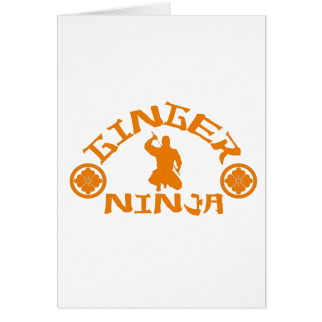 Cartão O Ginger Ninja (Frente)