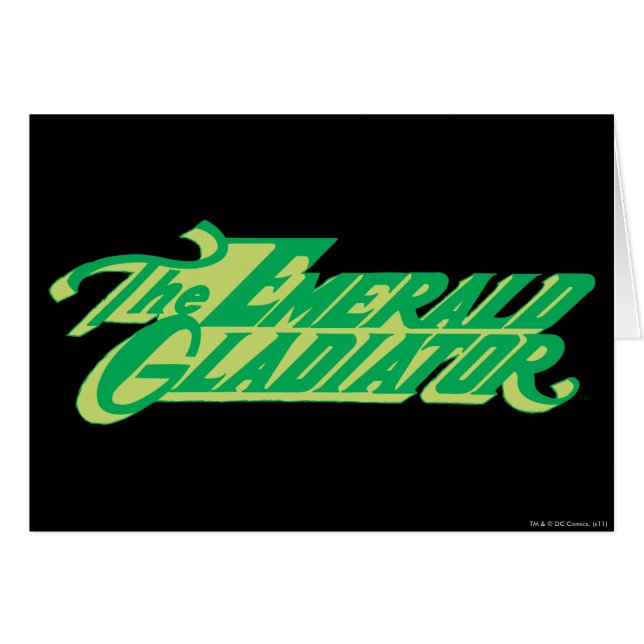Cartão O Gladiador Emerald (Frente Horizontal)