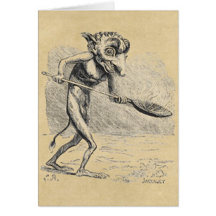 Cartão O Golem agita o caldeirão