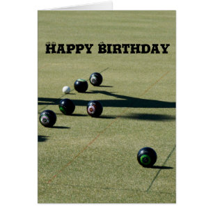 Cartão O gramado rola por uma unha negra, aniversário