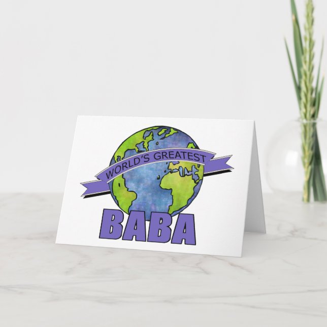 Cartão O grande babá do mundo (Frente)