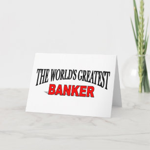 Cartão O grande banqueiro do mundo