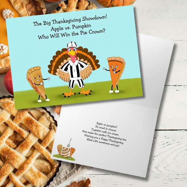 Cartão O Grande Dia de Ação de Graças e Abóbora Pumpkin e (Criador carregado)