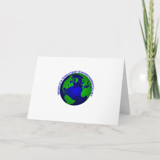 Cartão O grande ecologista do mundo