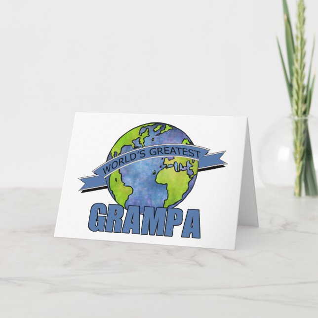 Cartão O grande Grampa do mundo (Frente)