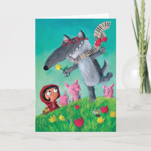 Cartão O Grande Lobo Mau (Frente)