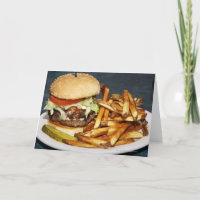o grande meio hamburguer dobro da libra frita e