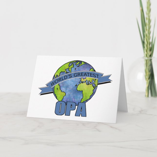 Cartão O grande Opa do mundo (Frente)
