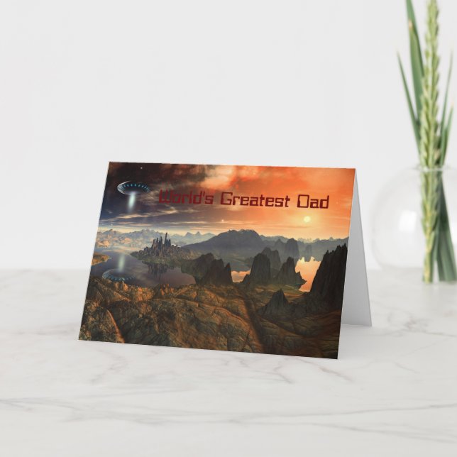 Cartão O grande pai do mundo (Frente)