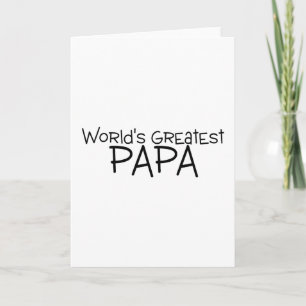 Cartão O Grande Papa dos Mundos