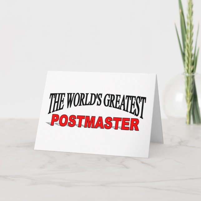 Cartão O grande postmaster do mundo (Frente)