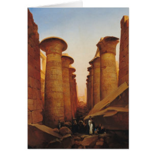 Cartão O grande templo de Amun em Karnak