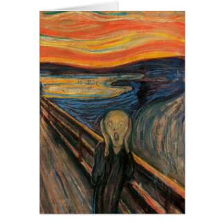 Cartão O gritar por Edvard Munch