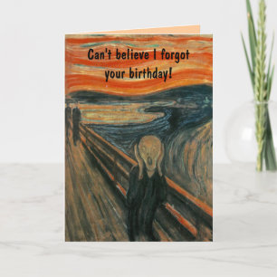 Cartão O Grito de Edvard Munch