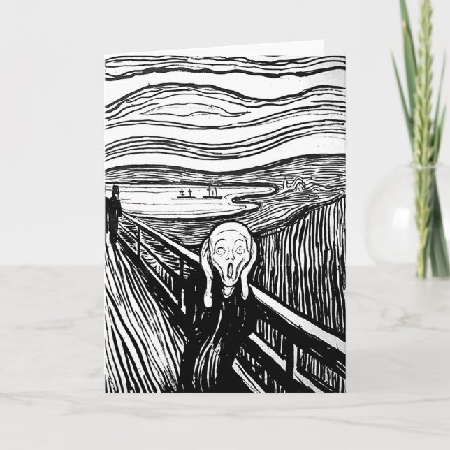 Cartão O Grito de Edvard Munch (Frente)