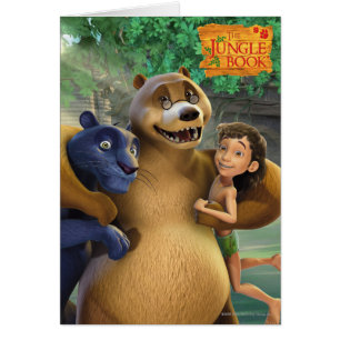 Cartão O grupo do livro da selva disparou em 1