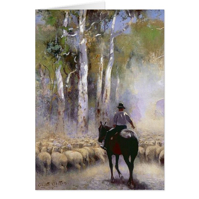 Cartão O guardador de gado (Frente)