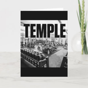Cartão O Gym É O Meu TEMPLE - Motivação De Construção De