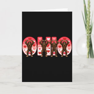 Cartão O-h-i-o Bigfoot engraçado Ohio no Dia dos Namorado