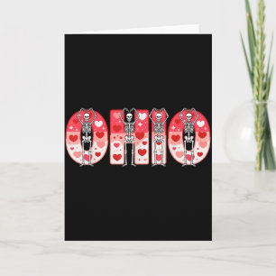 Cartão O-h-i-o Esqueletos Divertidos Ohio No Meio-Oeste V