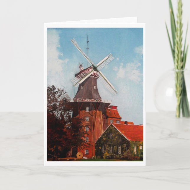 Cartão O Hage Mühle pintado no óleo (Frente)