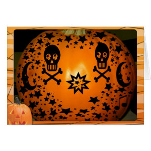 Cartão O Halloween está chegando.