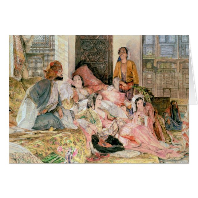 Cartão O Harem, c.1850 (Frente Horizontal)