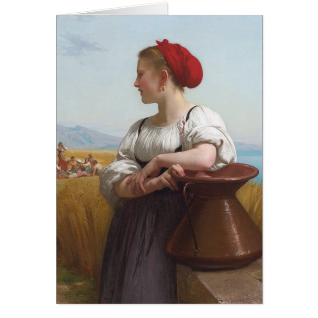 Cartão O Harvester de Bouguereau (Frente)