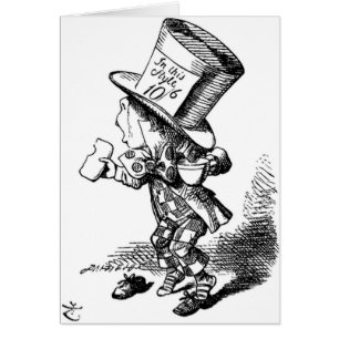 Cartão O Hatter louco