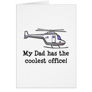 Cartão O helicóptero legal do meu pai