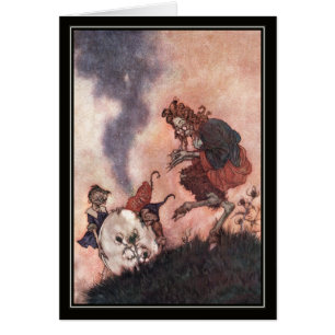Cartão O Hobgoblin mau por Edmund Dulac