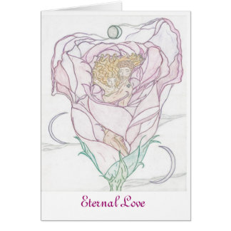 Cartão O homem e a mulher em aumentaram