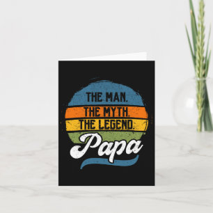 Cartão O Homem O Mito A Legenda Papa Pai&# é Dia