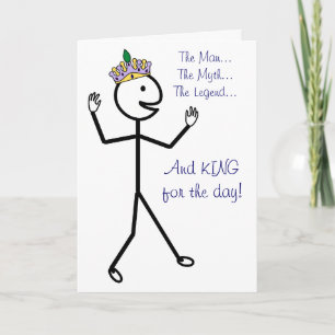 Cartão O Homem O Mito A Lenda - Feliz Dia de os pais