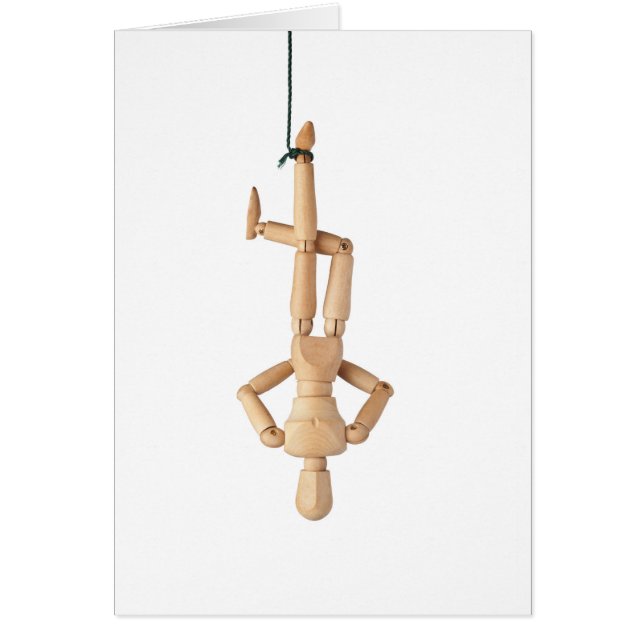 Cartão O homem pendurado (Frente)