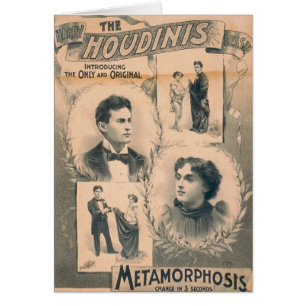 Cartão O Houdinis, 'mudança da metamorfose em 3 segundos