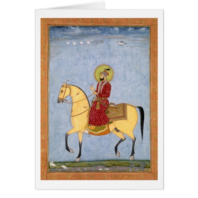 Cartão O imperador Farrukhsiyar de Mughal (1683-1719) (Frente)