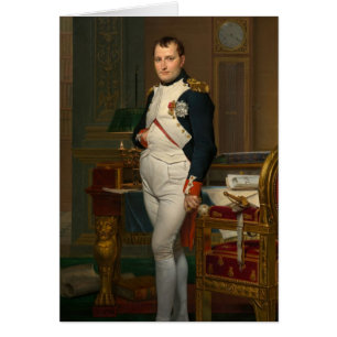 Cartão O imperador Napoleão em seu estudo nas Tuilarias