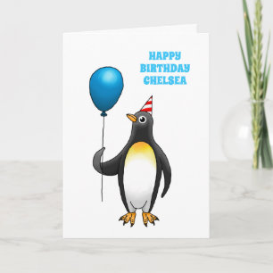Cartão O incrível pinguim de festa