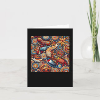 Cartão O Indígenas Da Arte Cultural Aboriginal Da Austrál