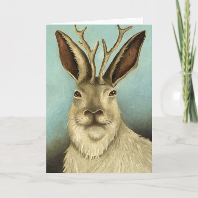 Cartão O Jackalope real (Frente)