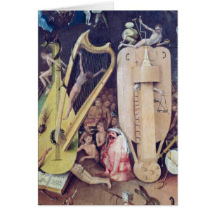 Cartão O jardim de prazeres terrestres