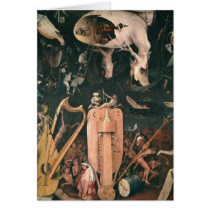 Cartão O jardim de prazeres terrestres