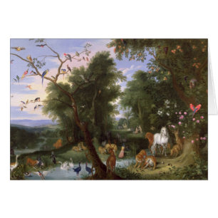 Cartão O Jardim do Éden, 1659