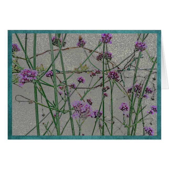 Cartão O jardim do verão floresce #1 (Frente Horizontal)