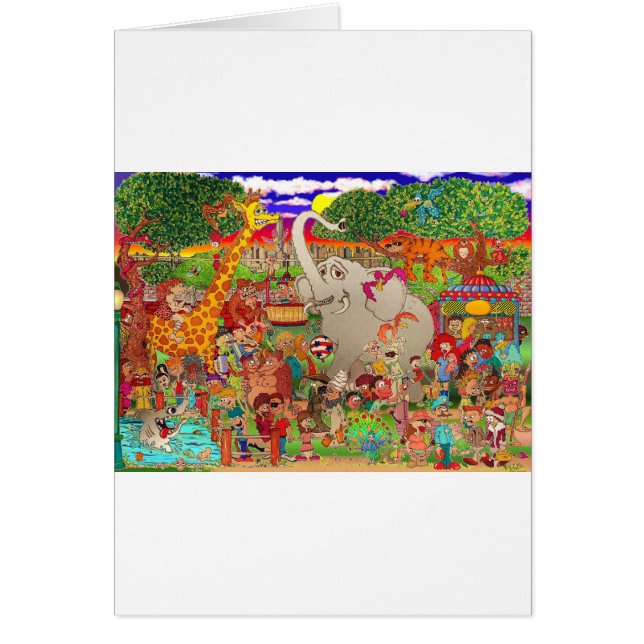 Cartão O jardim zoológico de Bronx Uncaged (Frente)