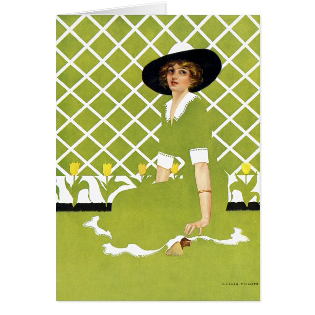 Cartão O jardineiro (Frente)