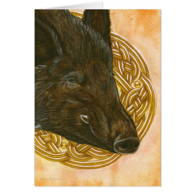 Cartão O javali (Frente)