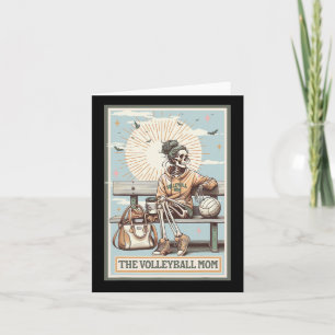 Cartão O Jogo de Cartas Tarot Esqueleto da Mãe Volei Dia 