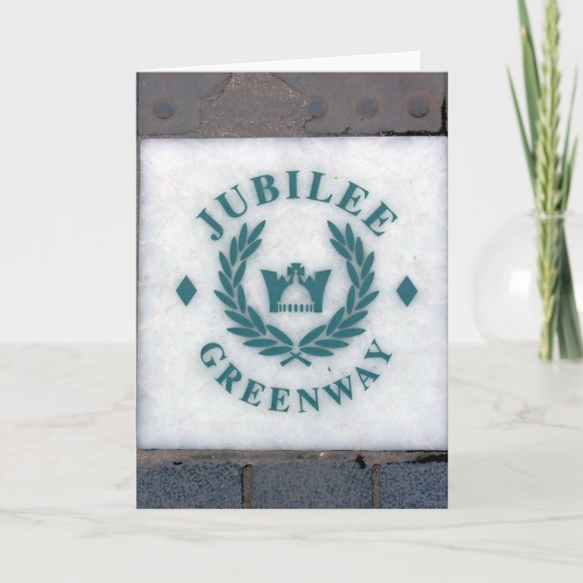 Cartão O Jubileu Greenway da Rainha - Londres (Frente)